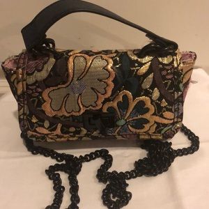 Steve Madden Floral Brocade Top Handle Mini